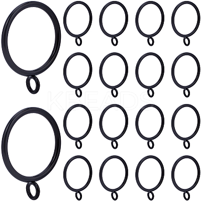 30Pcs Iron Curtain Rings with Eyelet IFIN-SP0001-16B-1