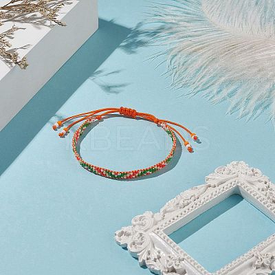 Handmade Japanese Seed Braided Bead Bracelets BJEW-MZ00020-02-1