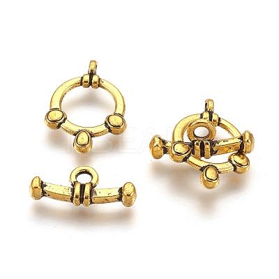 Tibetan Style Toggle Clasps GLF5026Y-NF-1