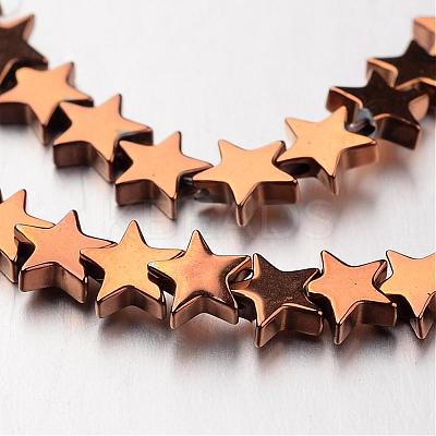 Electroplate Non-magnetic Synthetic Hematite Bead Strands G-F300-24B-08-1