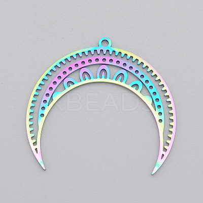Ion Plating(IP) 304 Stainless Steel Pendants STAS-T056-LA523-1