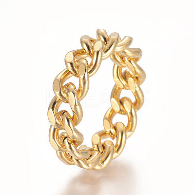Unisex 304 Stainless Steel Rings LS-RJEW-L093-02G-18mm-1