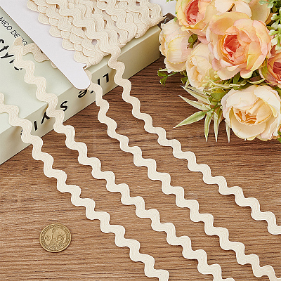 10 Yards Cotton Wave Bending Lace Trim OCOR-AN0001-06-1