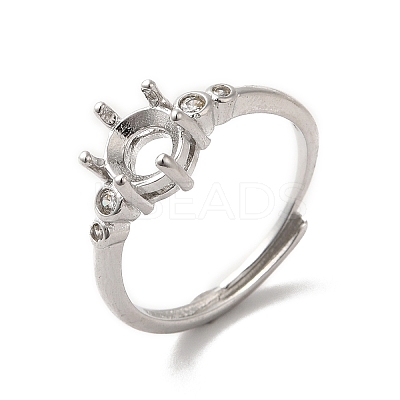 Adjustable Alloy Pad Ring Settings KK-C022-01C-P-1