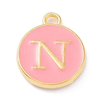 Golden Plated Alloy Enamel Charms X-ENAM-Q437-14N-1