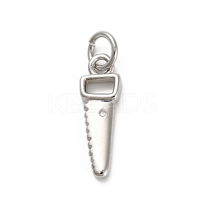 Brass Micro Pave Cubic Zirconia Pendants KK-H527-16P-1