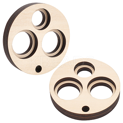 Basswood Measuring Tool for Doll Craft Eyes TOOL-WH0155-124B-1