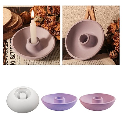 Bowl Shape Silicone Candle Holder Molds DIY-A053-09-1