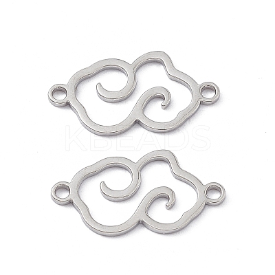 Non-Tarnish 304 Stainless Steel Connector Charms STAS-A071-01P-1
