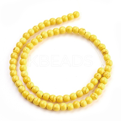 Synthetic Turquoise Beads Strands TURQ-G106-6mm-02I-1