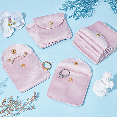 Velvet Jewelry Pouches LS-TP-WH0012-05A-1