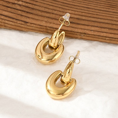 304 Stainless Steel Stud Earrings EJEW-M073-04G-02-1