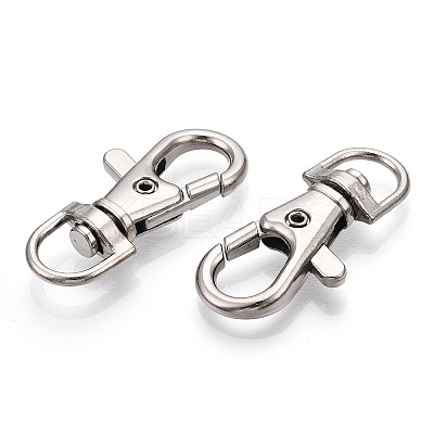 Alloy Swivel Lobster Claw Clasps PALLOY-T088-01P-1