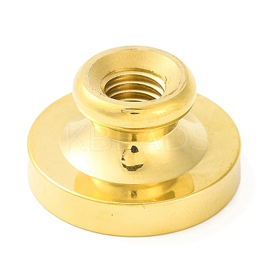 Golden Tone Round Wax Seal Brass Stamp Heads AJEW-Z034-01G-03-1