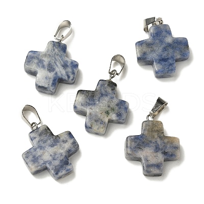 Natural & Synthetic Mixed Gemstone Pendants G-Z067-06P-01-1
