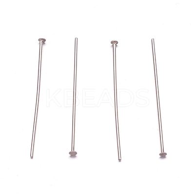 Non-Tarnish 304 Stainless Steel Flat Head Pins X-STAS-H358-09C-1