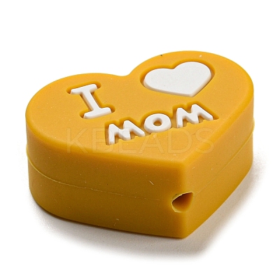 Mother's Day Silicone Focal Beads LS-FIND-PW0005-12C-1