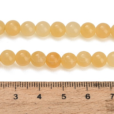 Natural Yellow Calcite Beads Strands GG-CBAA3AB-02-6mm-1