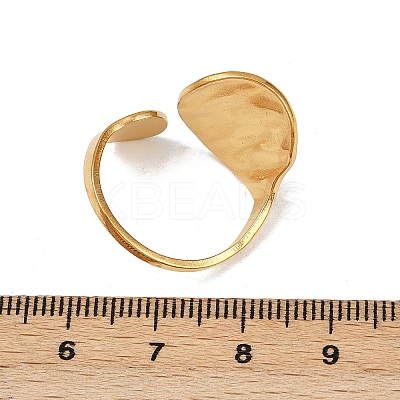 304 Stainless Steel Cuff Open Rings for Women LS-RJEW-H255-01G-03-1