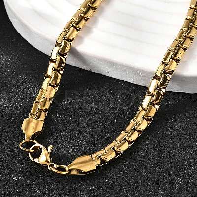 201 Stainless Steel Box Chain Necklaces for Men LS-STAS-V011-01B-G-1-1
