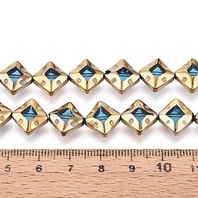 Electroplate Glass Beads Strands EGLA-T021-24D-1