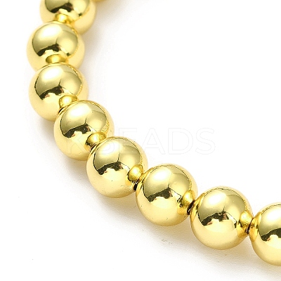 Rack Plating Brass Round Bead Slider Bracelets for Women BJEW-M232-01G-C-1