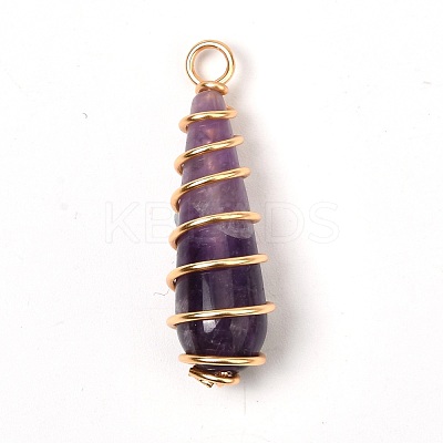 Natural Mixed Gemstone Pendants PALLOY-JF00956-1