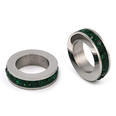 304 Stainless Steel European Beads STAS-Z090-03P-02-1