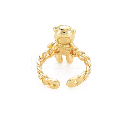 Brass Cuff Rings RJEW-S045-142-1