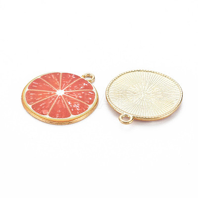 Light Gold Alloy Enamel Pendants LS-X-ENAM-S126-119-1