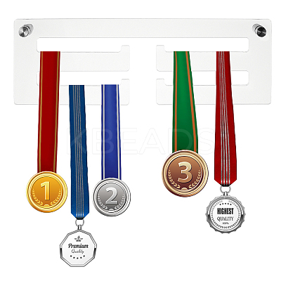 Acrylic Medal Hanger Holder Display Wall Rack HJEW-WH0047-01-1