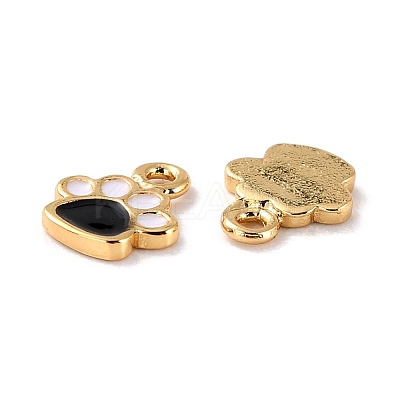 Brass Enamel Pendants KK-P207-010G-RS-1