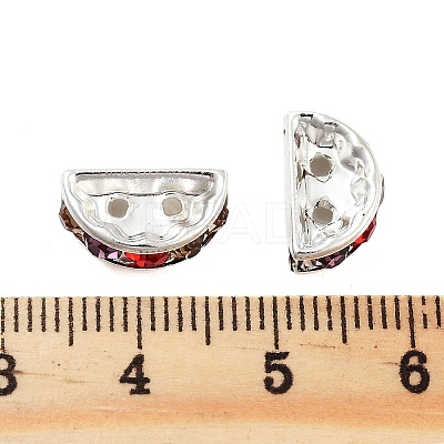 Rack Plating Brass Rhinestone Spacer Beads KK-S379-14P-B-1