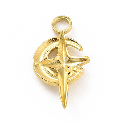 Ion Plating(IP) 304 Stainless Steel Pendant Rhinestone Settings STAS-C003-01G-1