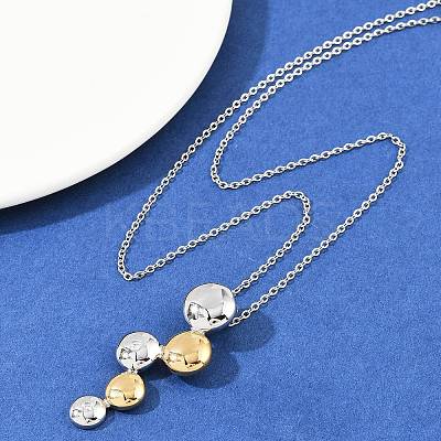 304 Stainless Steel Crystal Rhinestone Grape Pendant Necklaces for Women NJEW-K290-01GP-1