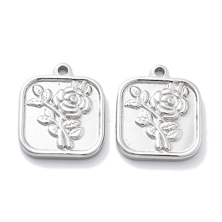 Anti-Tarnish 304 Stainless Steel Pendants STAS-R130-70P-1