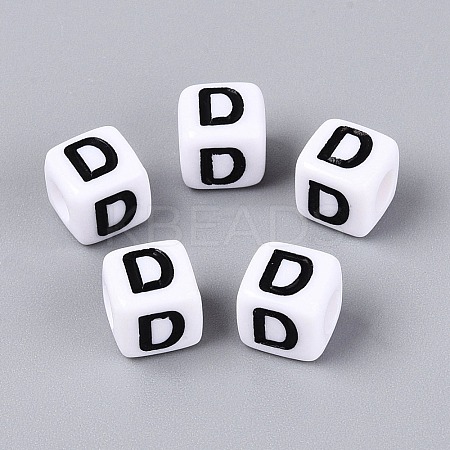 Opaque Acrylic Beads SACR-N020-04A-D-1
