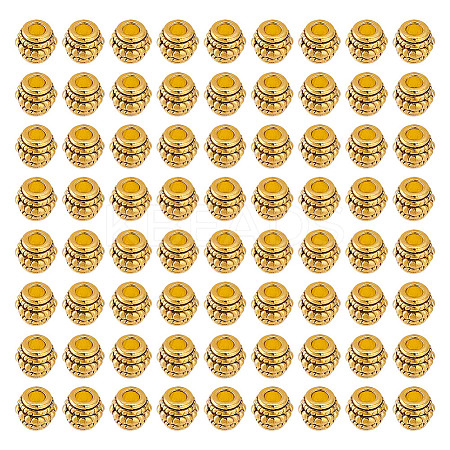 100Pcs Tibetan Style Alloy Beads TIBEB-GO0001-11-1