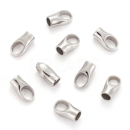Tarnish Resistant 304 Stainless Steel Cord Ends LS-STAS-I020-03-1