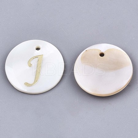 Natural Freshwater Shell Pendants SHEL-N027-04J-1