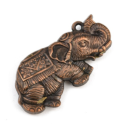Tibetan Style Alloy Pendants AL-CBA2376-34R-1