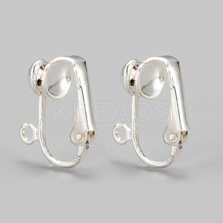 Iron Clip-on Earring Findings LS-EC141-S-1