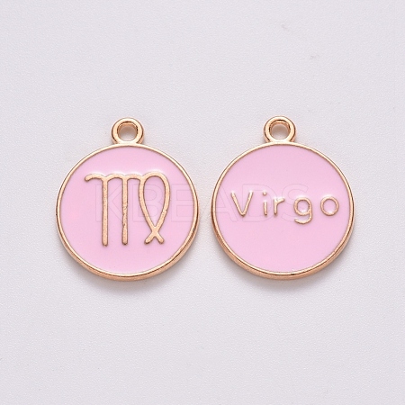 Alloy Enamel Pendants ENAM-S124-01B-09B-1
