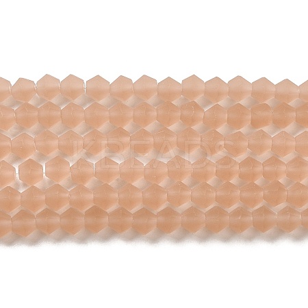 Imitate Austrian Crystal Frosted Glass Beads Strands EGLA-A039-T6mm-MD12-1