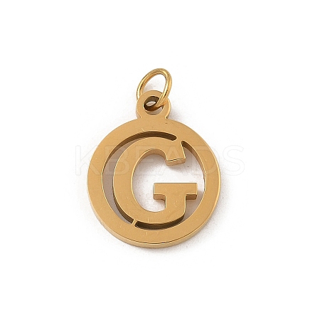 304 Stainless Steel Charms
with Jump Ring STAS-R001-02G-G-1