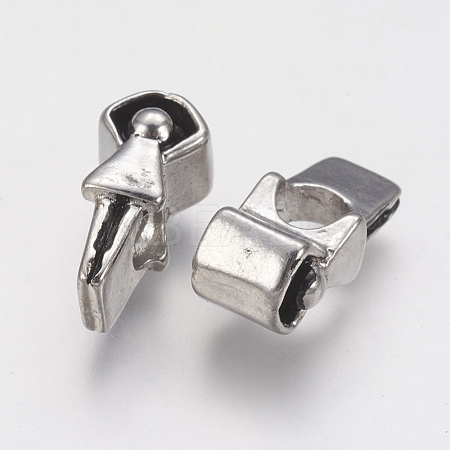 Ion Plating(IP) 304 Stainless Steel European Beads STAS-J022-012AS-1