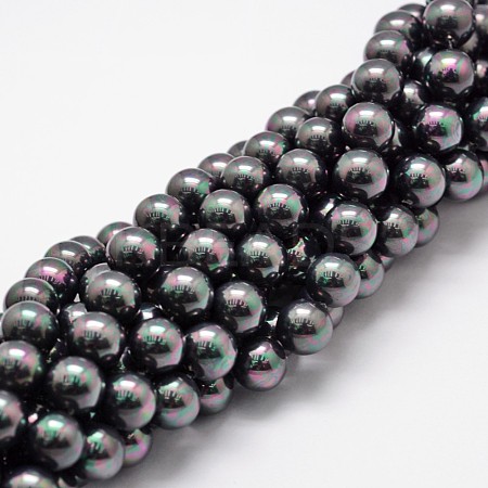 Shell Pearl Bead Strands BSHE-L025-05-8mm-1