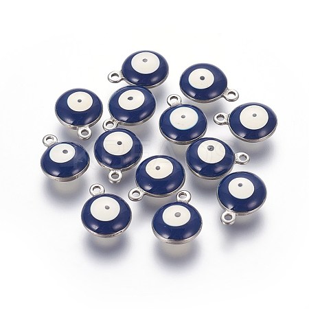 304 Stainless Steel Enamel Charms LS-STAS-O123-C-06P-1