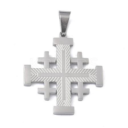 304 Stainless Steel Pendants STAS-C170-08B-P-1