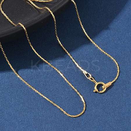 1/20 14K Gold Filled Boston Link Chain Necklaces for Women Men NJEW-Z068-06G-1